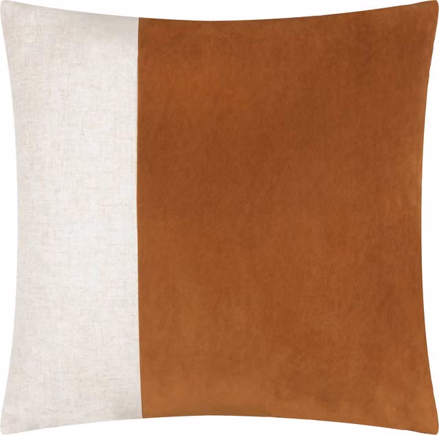 Make It A Home Morden Soft-Washed Velvet Square Cushion in Orange