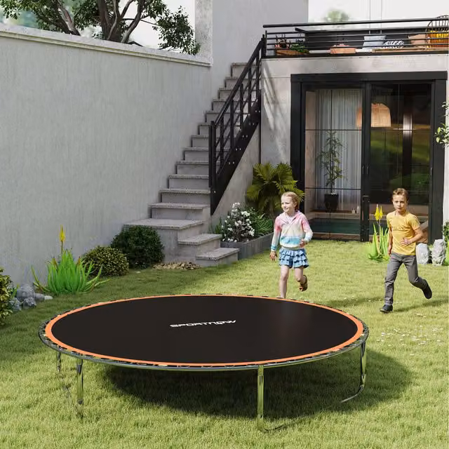 SPORTNOW Replacement Trampoline Mat in Orange and Black for 12ft / 323cm Trampoline Frames