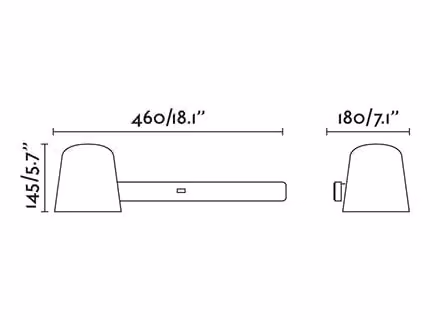 Netlighting Tila White Down Wall Lamp with E27 Socket – 2