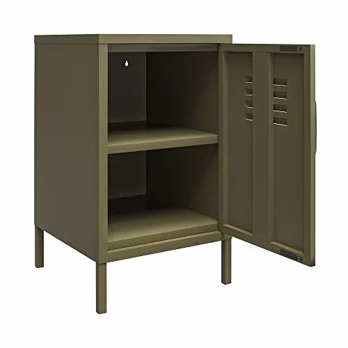 DHP Furniture Bradford Metal Locker End Table, Green, W/D/H: 40 x 38 x 69 cm – 6