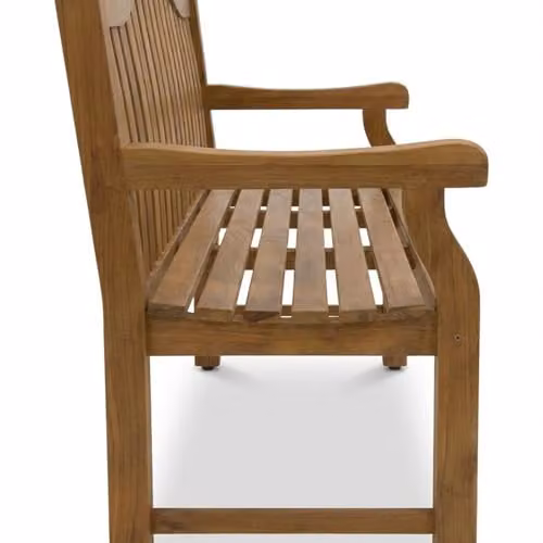 Royalcraft MARIA Large 3-Seater Acacia Wood Garden Bench in Natural Brown – 3
