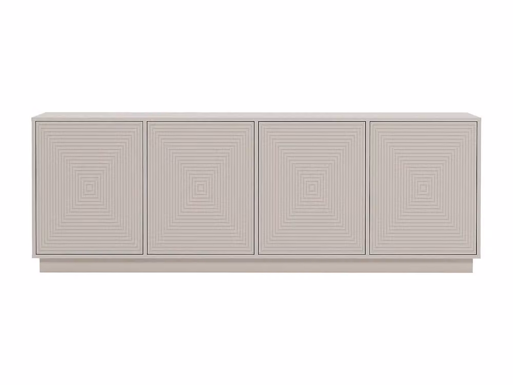 Vente-unique Mezulia Sideboard with 4 Doors in Beige MDF – 2