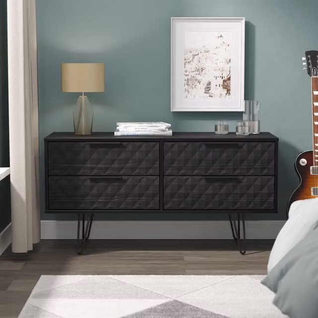 2 U Islay Small 4 Drawer Bedbox in Black