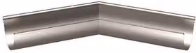 Lindab Majestic Half Round Steel Gutter External Angle 135 Degree, 125mm, Silver Galvanised