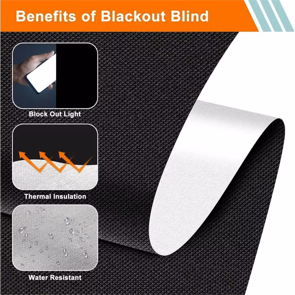 SPETLEK Stick On Temporary Blackout Blinds, Black, Width: 100 cm – 2