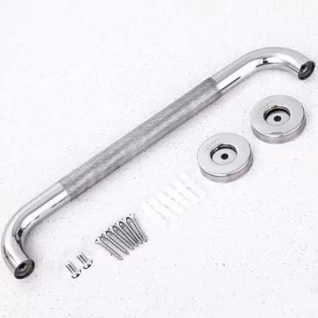 Kelvenix Anti Slip Shower Grab Handle, Silver, 40 cm – 1
