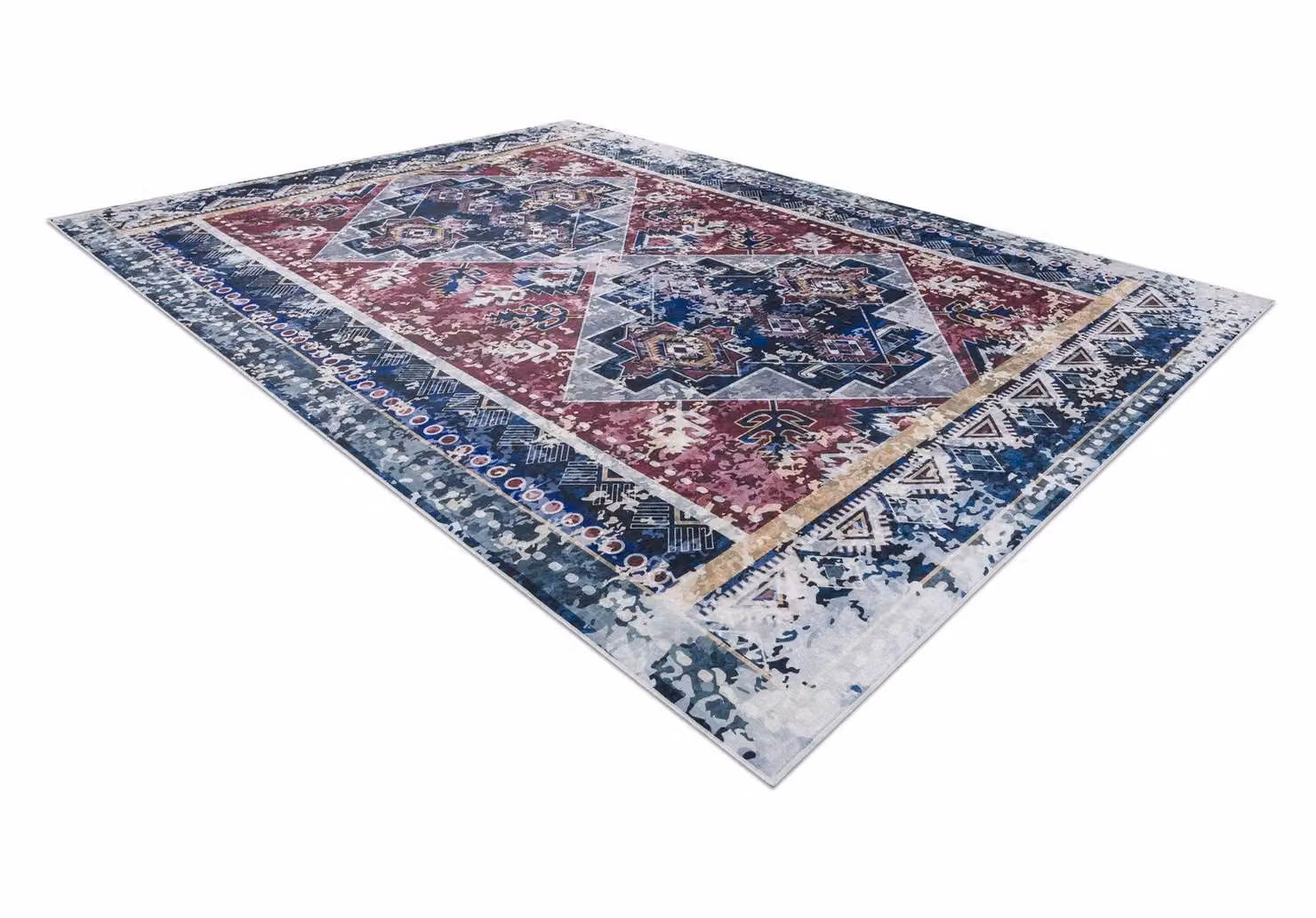 RugsX Andre Rectangular Rug in Red and Multicolour, W: 120 cm, L: 170 cm – 2