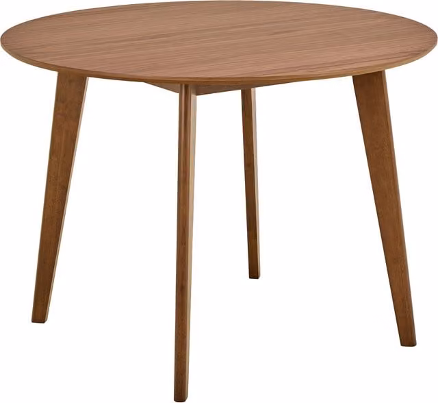 Furniture To Go Roxby Round Dining Table in Walnut, Diameter: 120 cm, Height: 76 cm