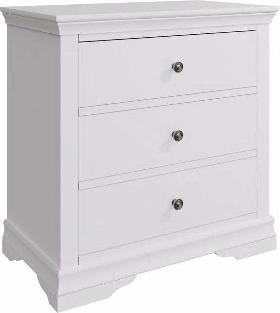 Home Source Swanley Classic Chest of Drawers in White