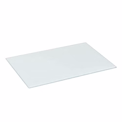 Harbour Housewares Rectangular Glass Chopping Board in White and Grey with Non-Slip Feet, W: 40 cm x D: 30 cm