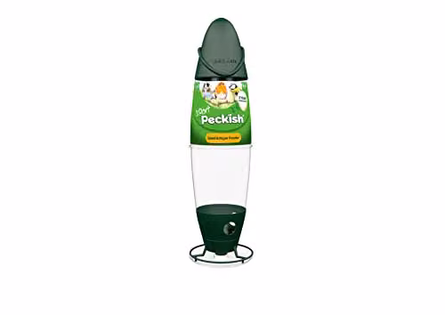 Peckish 3 Port Seed and Nyjer Seed Feeder, Green