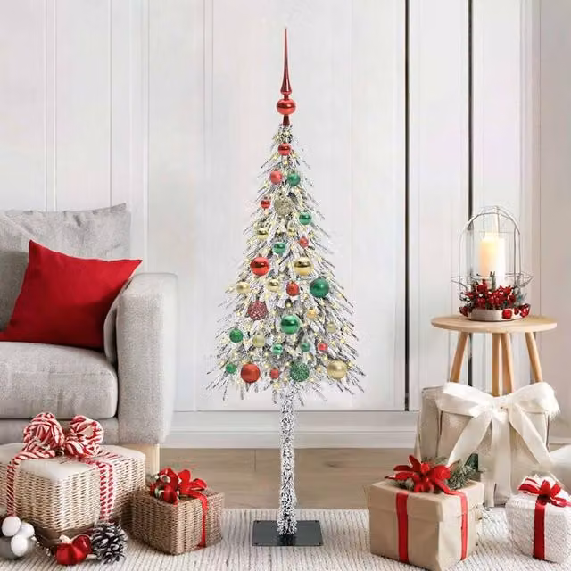 Berkfield Home White Christmas Tree with 150 LEDs, Height: 120 cm – 1