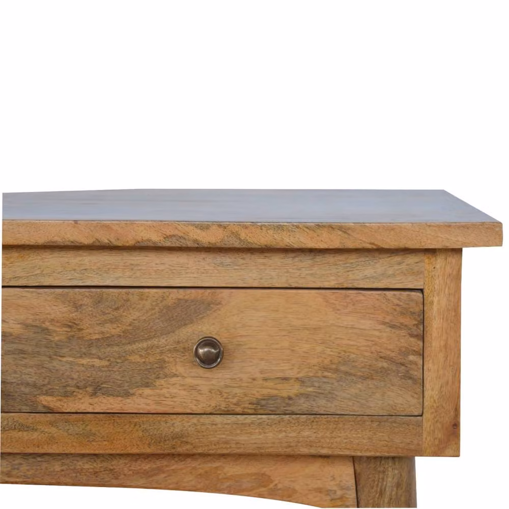 Wyld Haus Pizzo Large Mango Wood 3 Drawer Console Table in Brown, W/D/H: 120 x 40 x 78 cm – 4