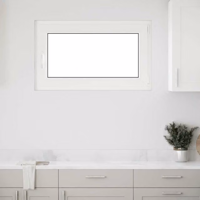 Berkfield Home RISOR Basement Tilt and Turn Window, White, W: 100 cm, H: 70 cm