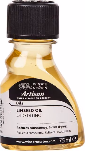 Winsor and Newton Water Mixable Linseed Oil, Transparent