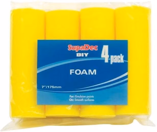 SupaDec Foam Roller Refills, Pack of 4, Yellow