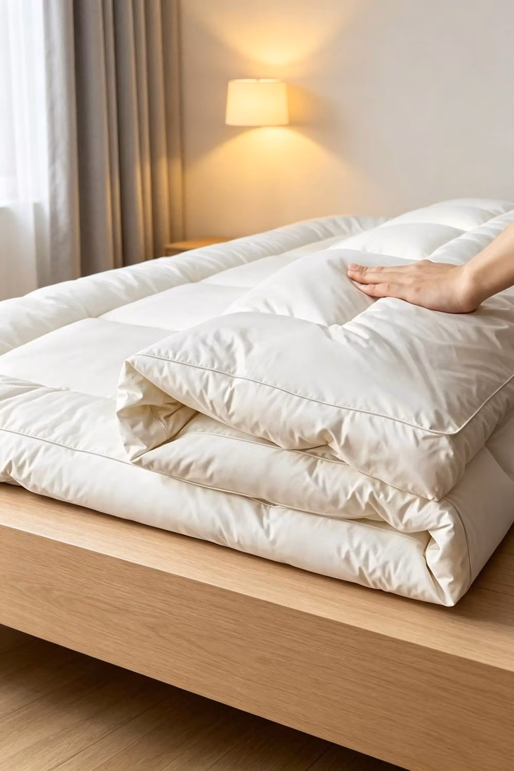 ExtraStar Supersoft Quilted Mattress Topper in White, Single Size – 3