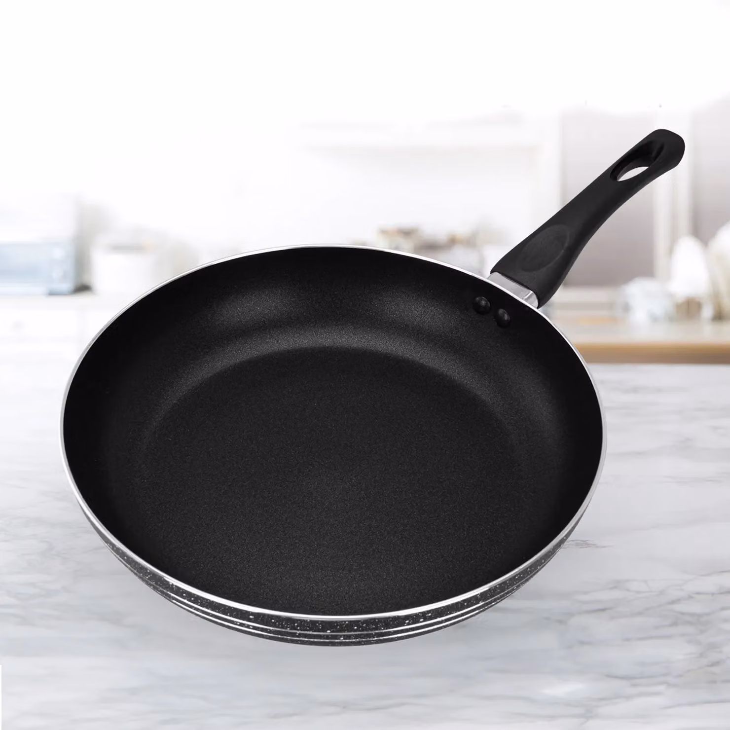 Royalford Non-Stick Aluminium Frying Pan, Black, 32 cm – 2