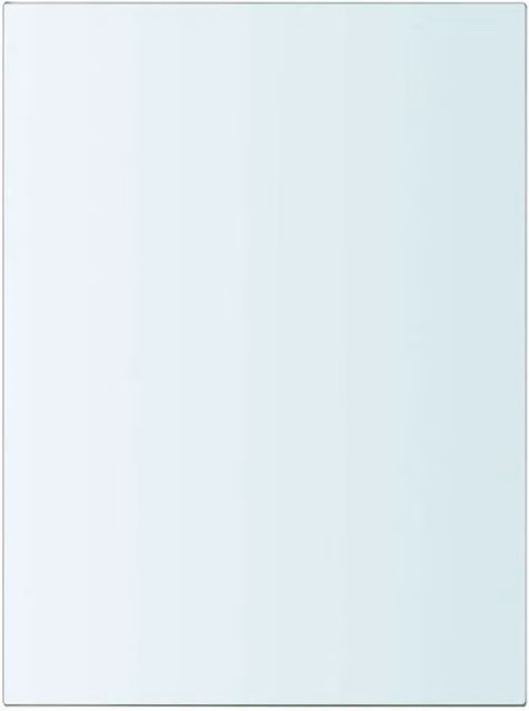 Berkfield Home Wall Mounted Glass Shelf Panel, Transparent, W/D/H: 20 x 15 x 1 cm