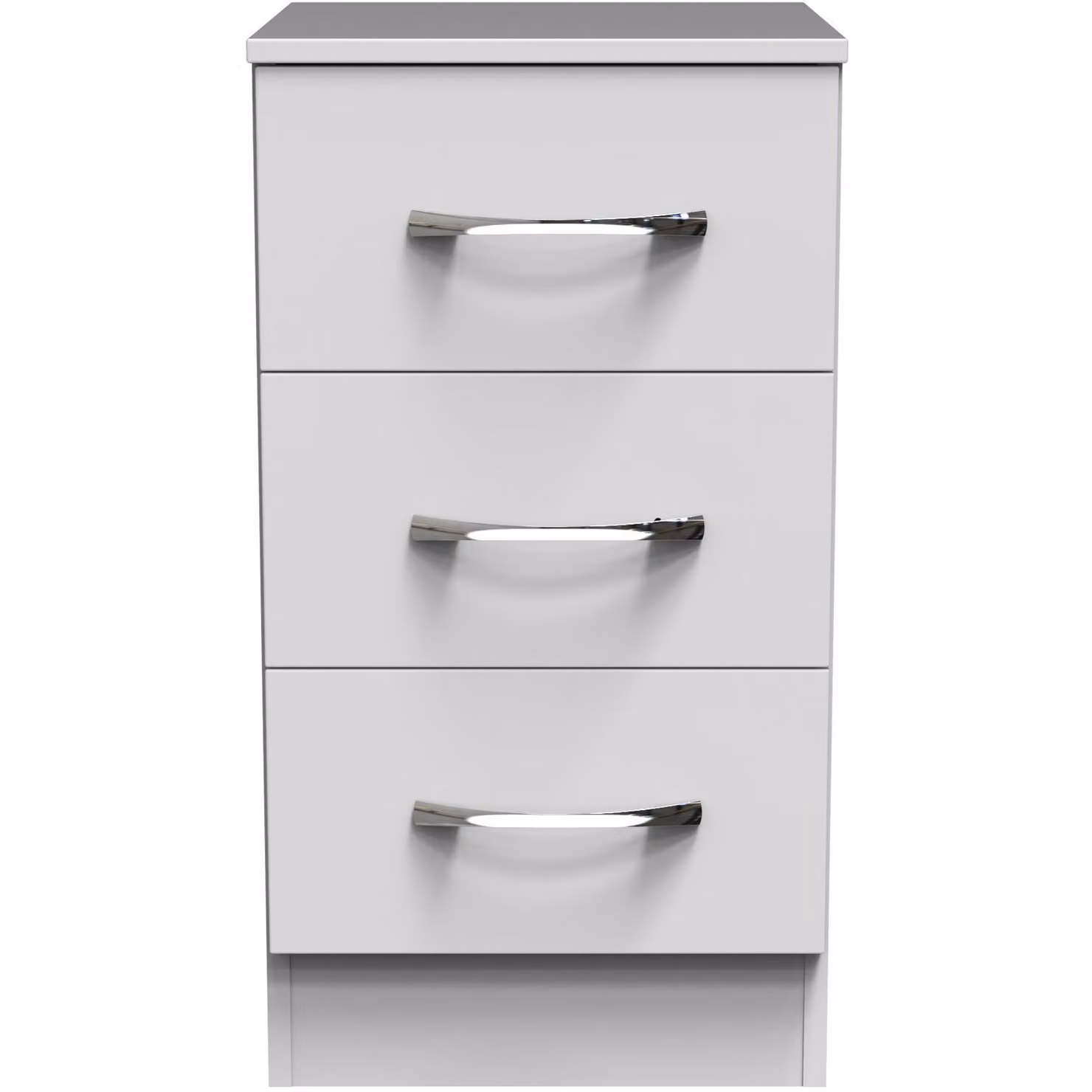 Ready Assembled 2 U Hampshire 3 Drawer Bedside Cabinet in White Matt – 2