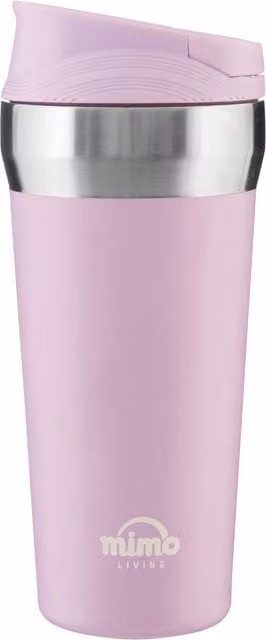 Orsina Double Walled Insulated Travel Mug with Lid, 380ml, Grey