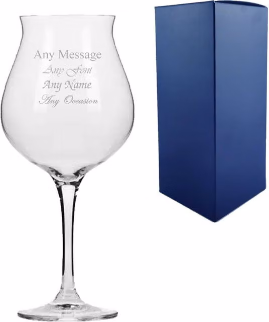 Uniqueful Personalised Infinity Gin Balloon Cocktail Glass, 760 ml, Clear