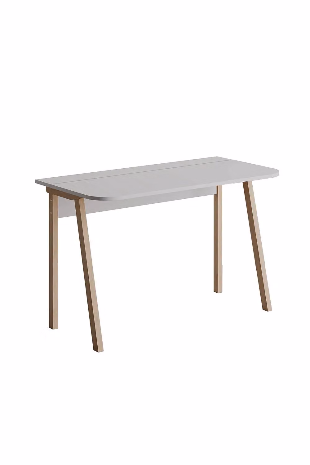 FWStyle Modern Matt White Composite Writing Desk for Home Office and Study, W: 120 cm, D: 75 cm – 3