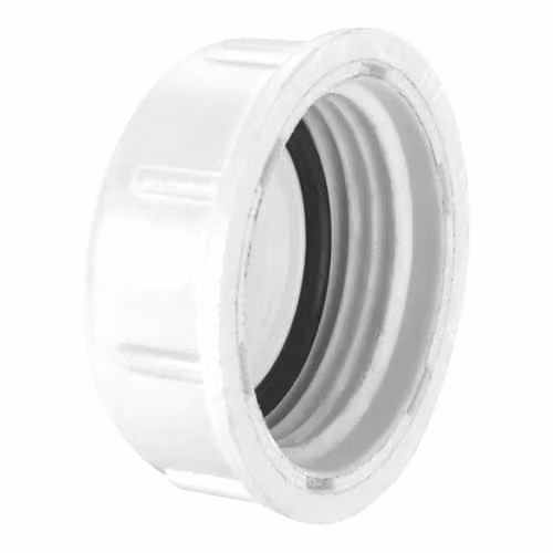 McAlpine 3/4 inch BSP Washing Machine and Appliance Tap Threaded Blanking Off Cap, White
