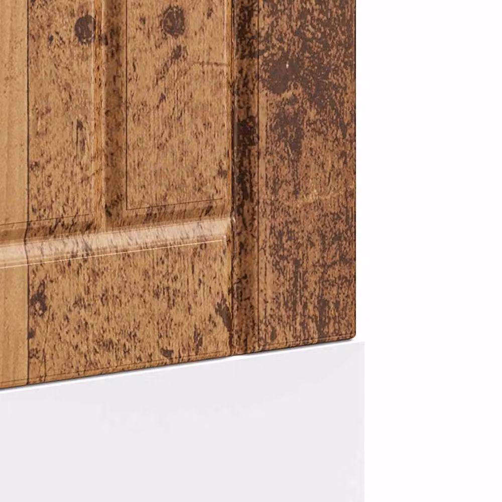 Berkfield Home Lucca Dishwasher Panel in Old Wood Brown Engineered Wood – 3
