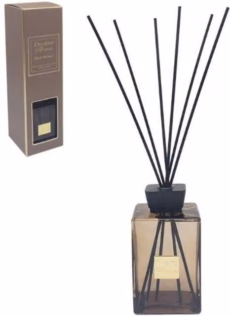 KDMD Oud Wood Reed Diffuser, Brown, 1 l