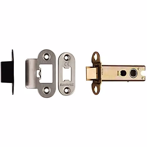 Loops 76mm Heavy Sprung Tubular Latch with Radius in Brushed Satin Stainless Steel