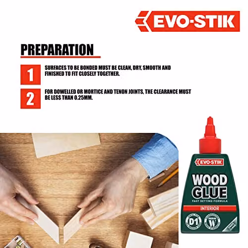 Bostik Rapid Setting PVAC Wood Glue, 290 ml, Transparent or White – 4