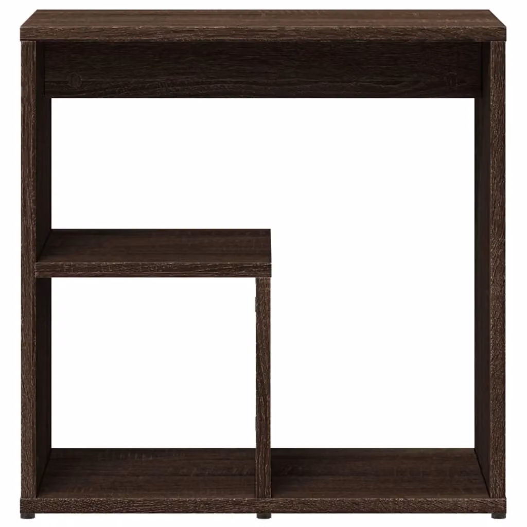 Berkfield Home Set of 2 Modern Side Tables in Brown Oak, W/D/H: 50 x 30 x 50 cm – 6