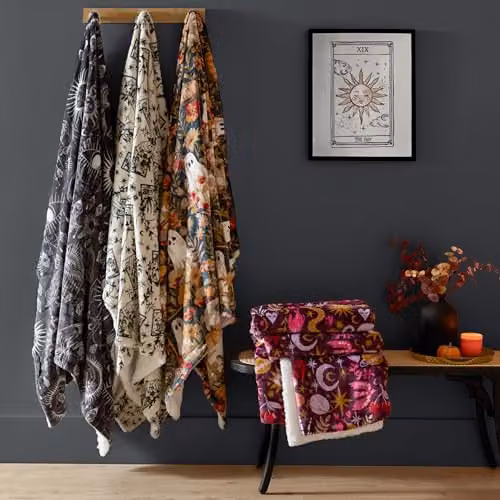 Riva Home Constellation Fleece Sherpa Throw in Anthracite, Beige and Grey, W/D/H: 130 x 180 cm – 3