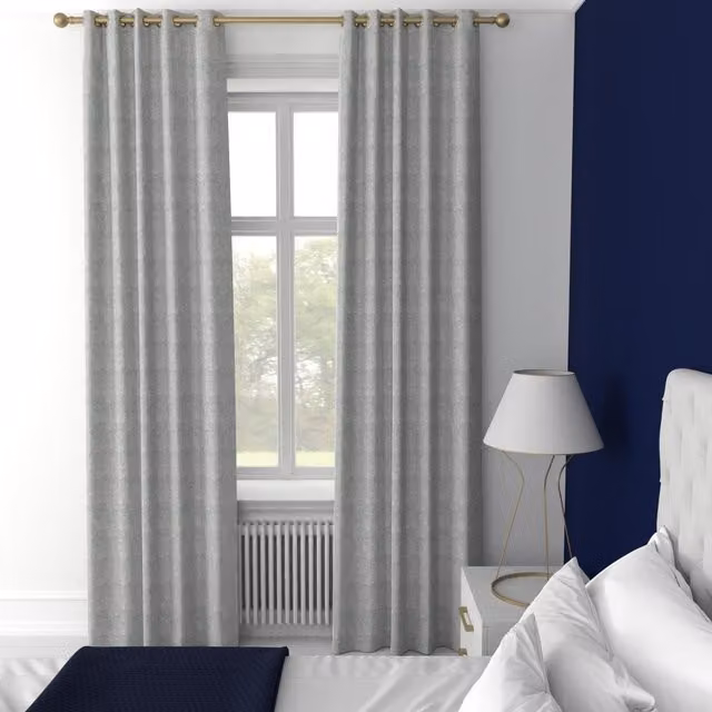 Terrys Padstow Made to Measure Blackout Eyelet Curtain Panel in Blue