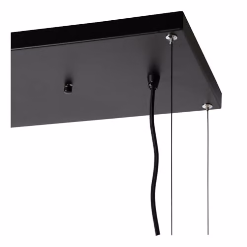 Lucide Miravelle Black Metal Bar Pendant Light with 6xGU10 Sockets – 4