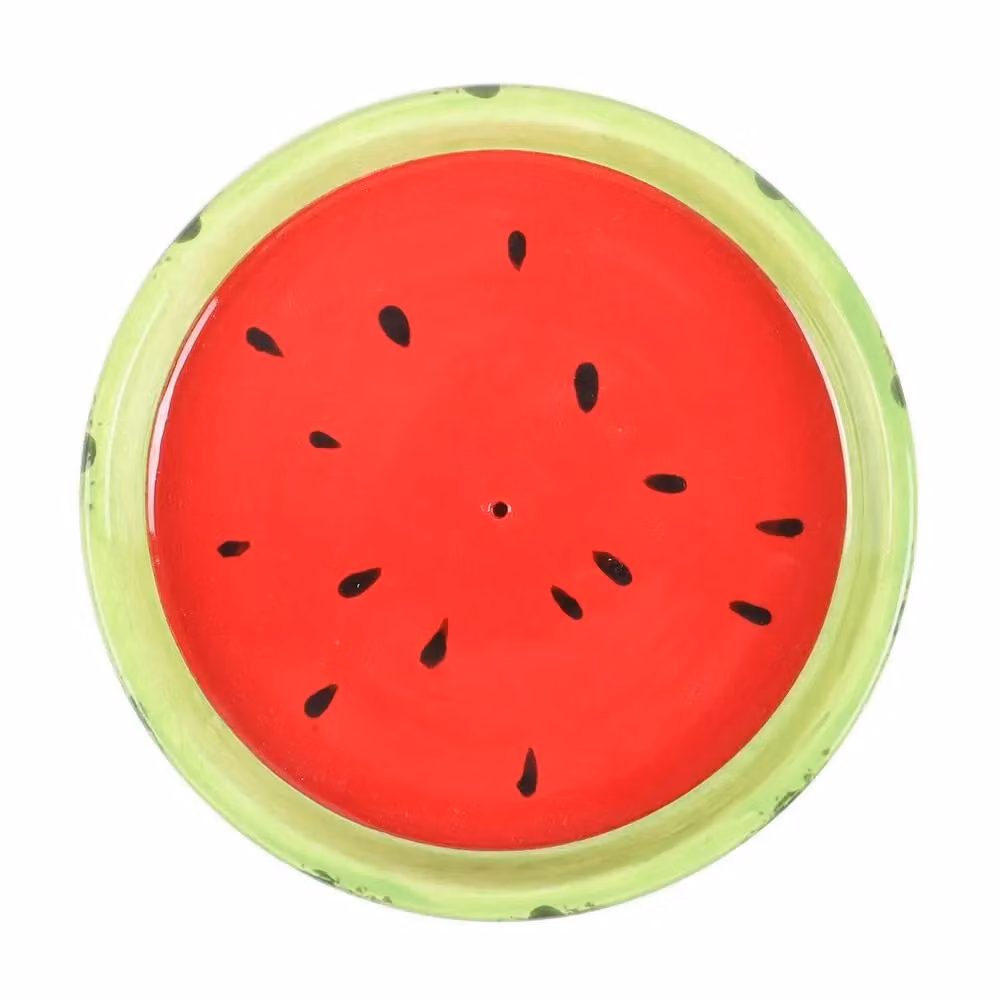 Something Different Tutti Frutti Watermelon Ceramic Incense Stick Holder in Red and Multicolour – 2