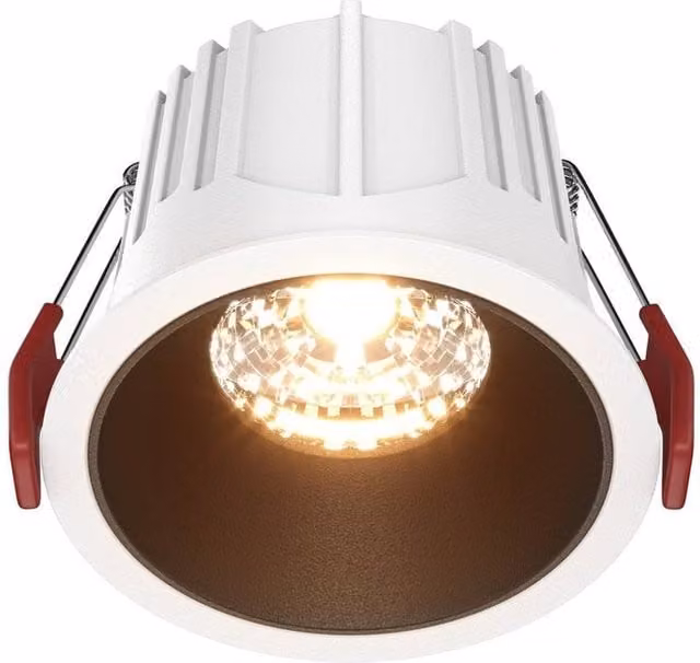 Netlighting Alfa Round Recessed LED Downlight in White and Black, 2700K Warm White, 750lm – 1