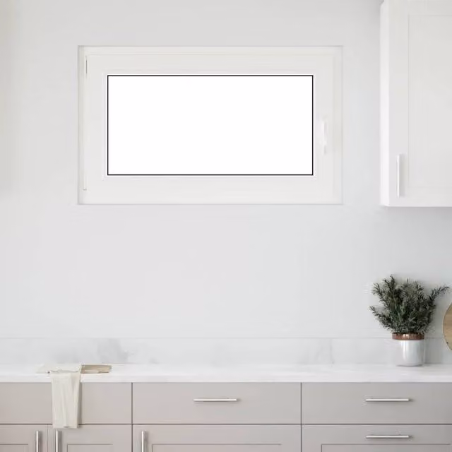 Berkfield Home RISOR Basement Tilt and Turn Window, White, W: 100 cm, H: 60 cm