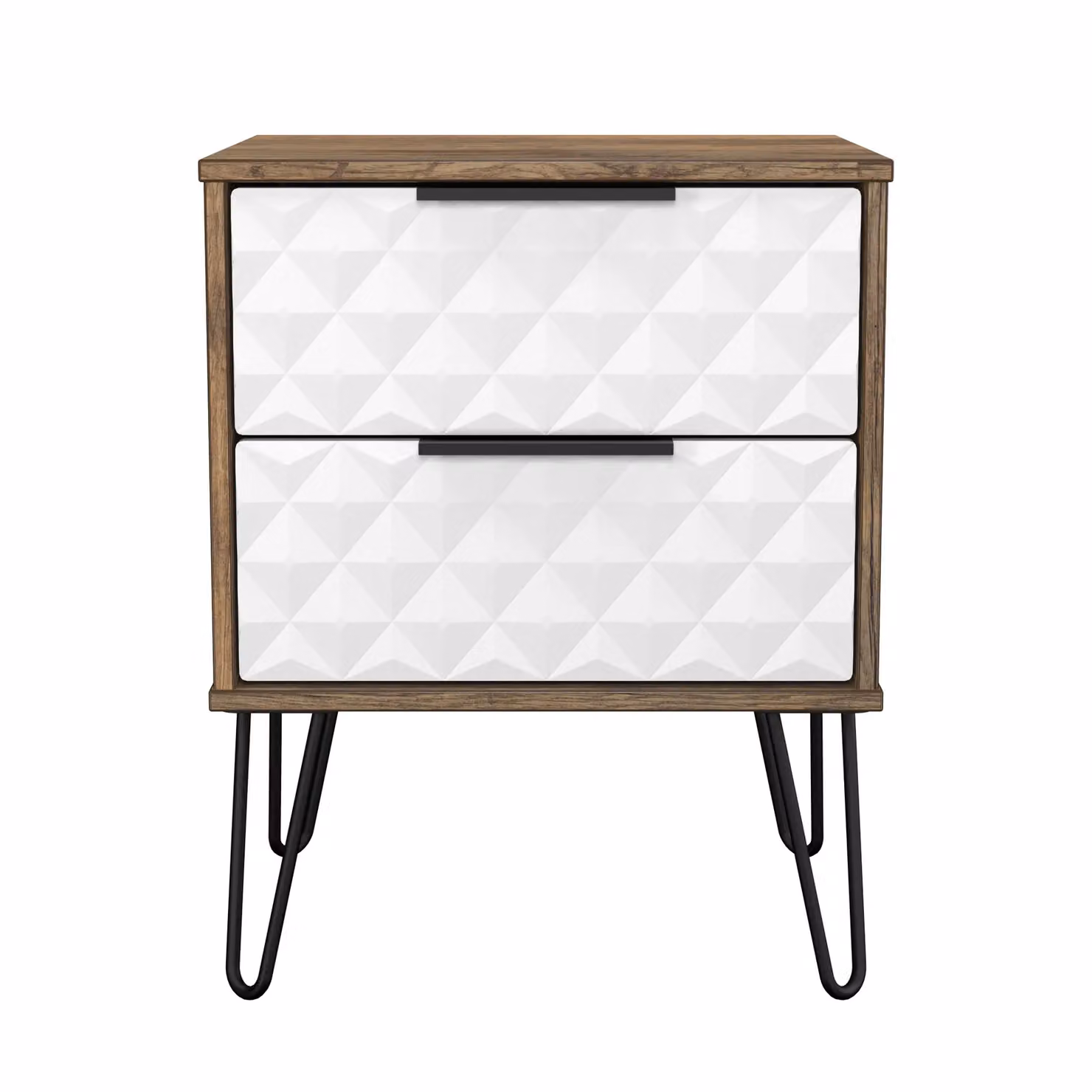 2 U Islay Ready Assembled 2 Drawer Bedside Table in White, Small – 2