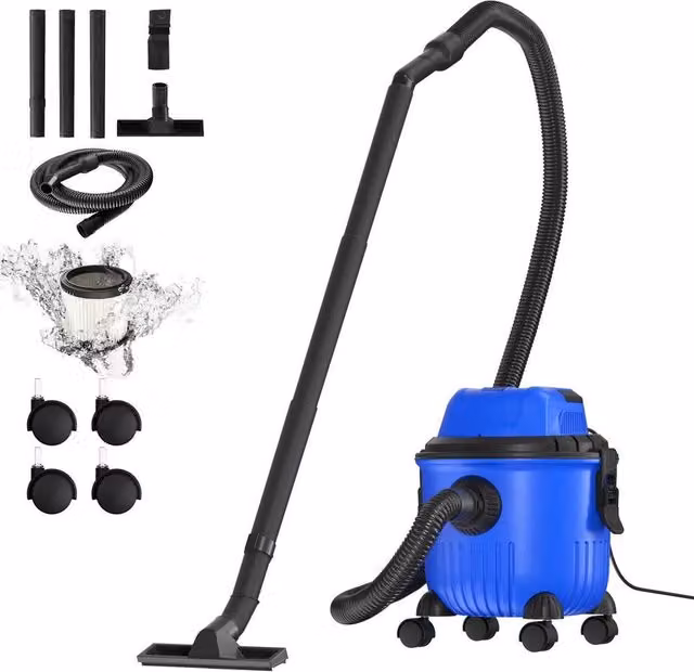 SPETLEK 3-in-1 Electric Upright Wheeled Stick Vacuum Cleaner with HEPA Filter and Blow Function, Blue