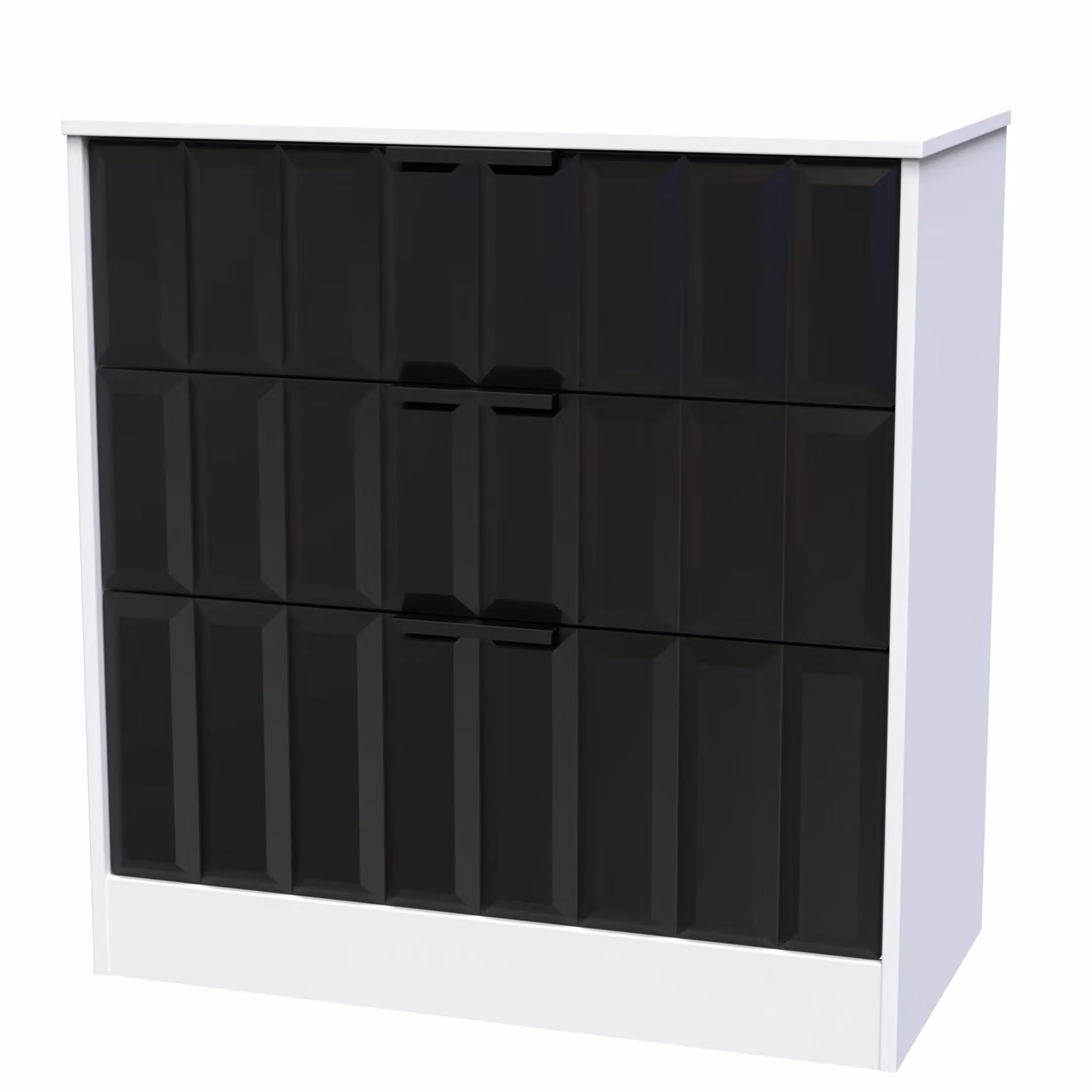 Ready Assembled 2 U Seattle 3 Drawer Deep Chest in Black – 2