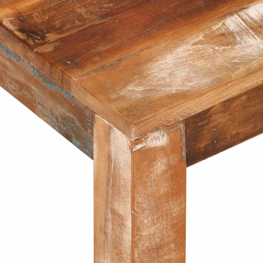 Berkfield Home Green Coffee Table in Reclaimed Solid Wood, W/D/H: 55 x 55 x 35 cm – 3