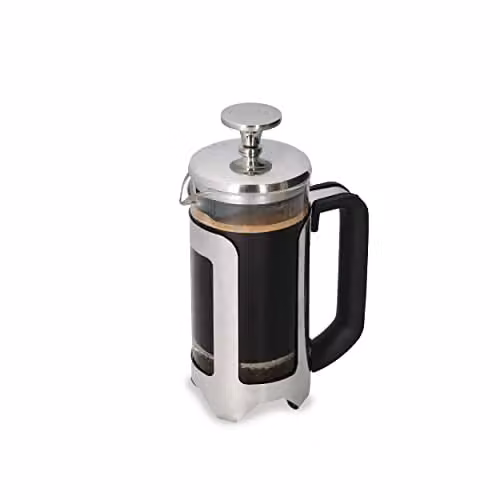 La Cafetiere Roma Stainless Steel French Press Coffee Maker, Silver, 450ml