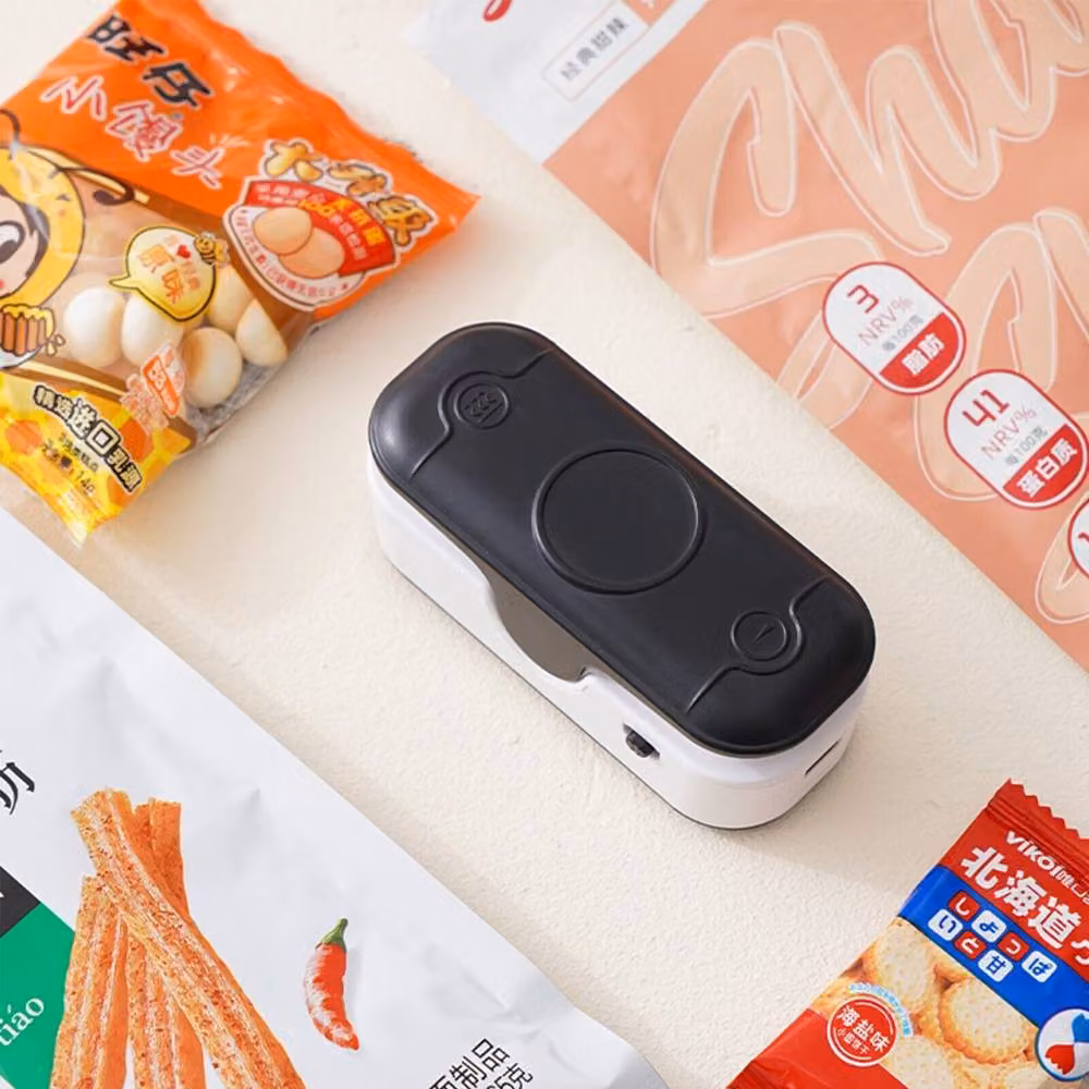 Xample 2 in 1 Handheld Mini Bag Food Heat Sealer and Vacuum Sealer in Black – 5