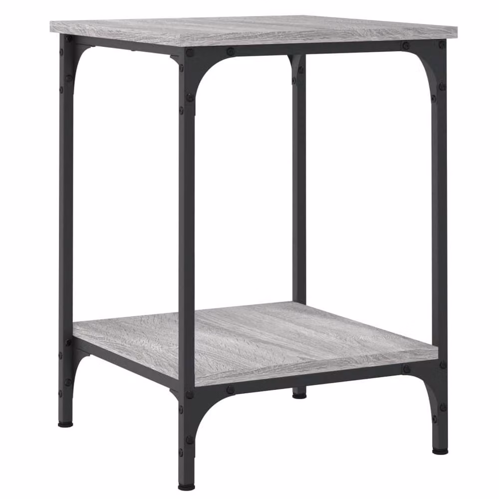 Berkfield Home Decorative Coffee Table in Grey Sonoma, W/D/H: 40 x 40 x 55 cm – 3
