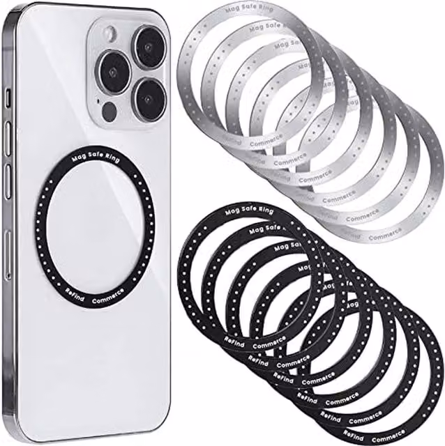 ReFind 6 Piece Wireless MagSafe Ring in Silver