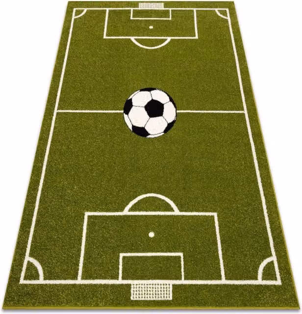 RugsX Boisko Kids Motif Rug in Green, W: 100 cm, L: 160 cm – 1