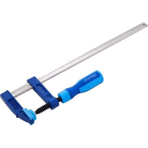 Bluespot Tools Heavy-Duty F-Clamp, Blue, W/D/H: 80 x 80 x 600 mm