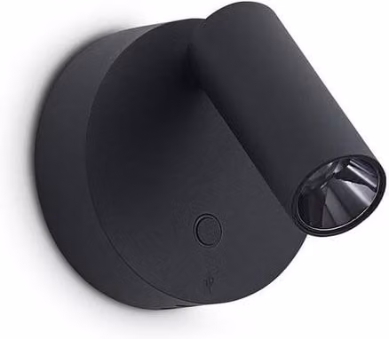 Netlighting Elf Dimmable LED Reading Wall Light in Black